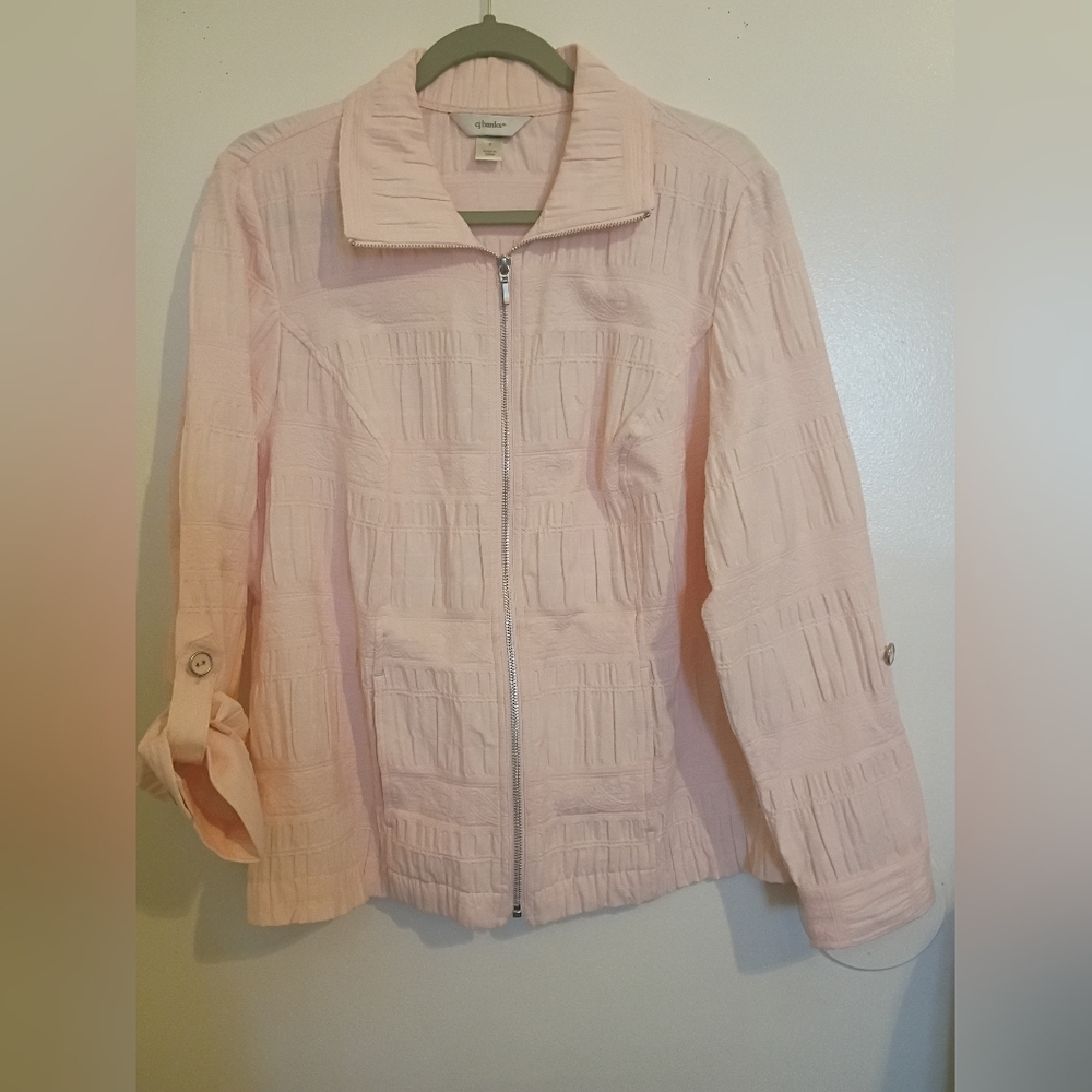 CJ Banks Women's Pink Jacket Sz XL